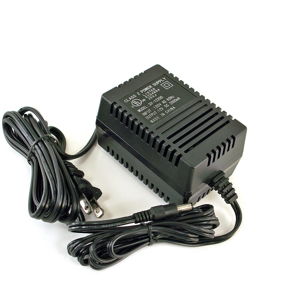 New 12V 2000mA SY-12200 Class 2 Power Supply Wall AC Adapter Plug Cord